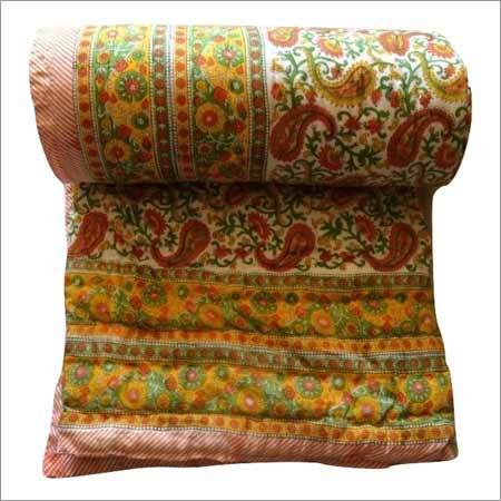 100% Cotton Jaipuri Hand Block Printed Quilt
