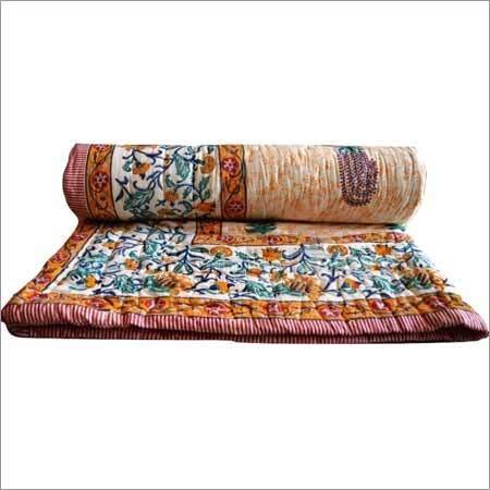 100% Cotton Jaipuri Hand Block Printed Quilt