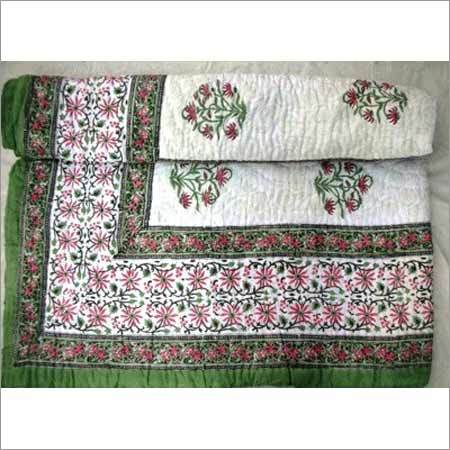 100% Cotton Jaipuri Hand Block Printed Quilt