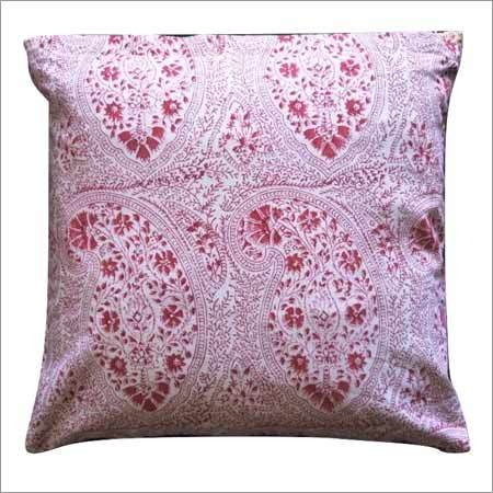 Chair Cushion Cover - 100% Cotton, Square Shape, Light Pink | Aesthetic Printed Design, Customizable Colors And Styles, Colorfastness