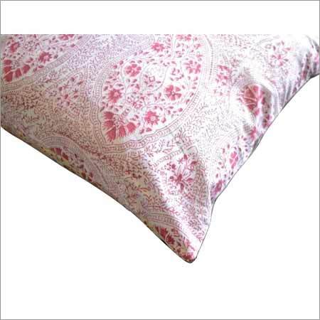 Chair Cushion Cover - 100% Cotton, Square Shape, Light Pink | Aesthetic Printed Design, Customizable Colors And Styles, Colorfastness