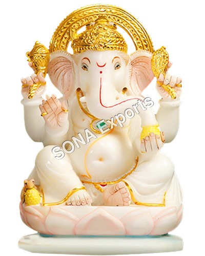 Carving Marble Baby Ganesha  Statue