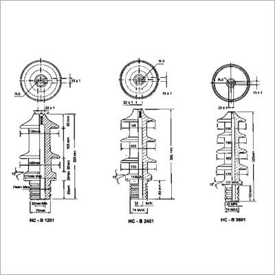 ट्रांसफार्मर बशिंग (17.5 KV, 24 KV और 36 kV)