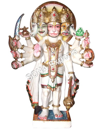 Marble Panchmukhi Hanuman Statues