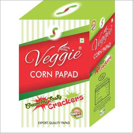 White And Brown Corn Papad Red Chilli With Jeera