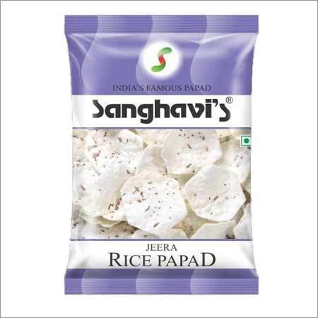 Rice Papad Jeera - Rice Grits with Natural Food Colors, Salty Flavor & Tangy Taste | Amazing Taste, Prolonged Shelf Life for Adults and Children