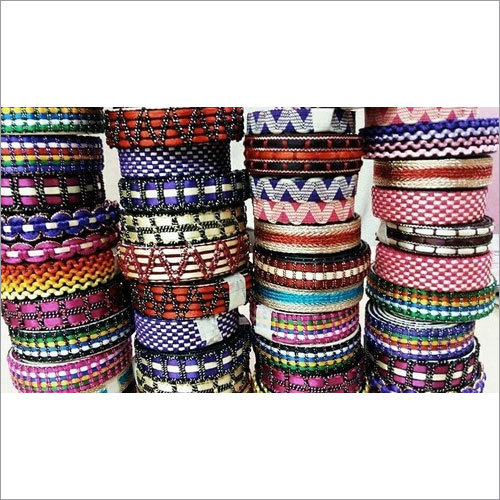 Footwear Lace - Cotton Blend, One Sided | Multicolor, Embroidered Pattern for Stylish Ladies Footwear Accessories