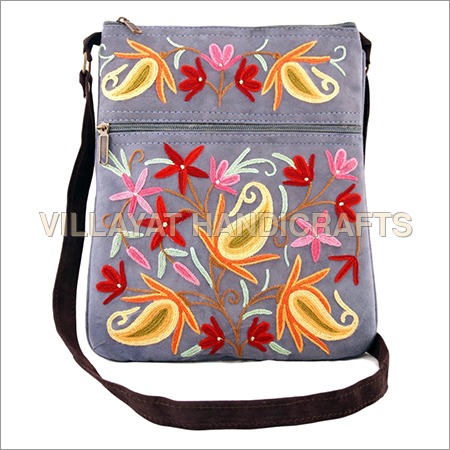 Suede Leather Sling Bag