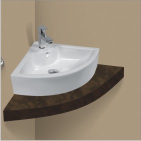 कोने की मेज की ऊपरी बासन