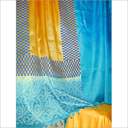 Tussar Silk Unstitched Dress Material - Lightweight Soft Texture, Eye-Catching Colorful Prints and Trendy Design Options
