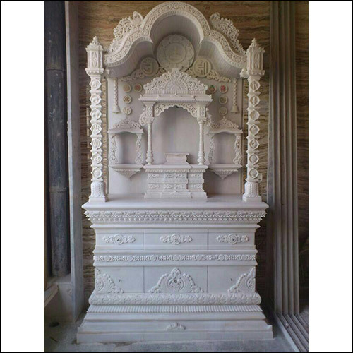 सफेद संगमरमर का सजावटी घर मंदिर