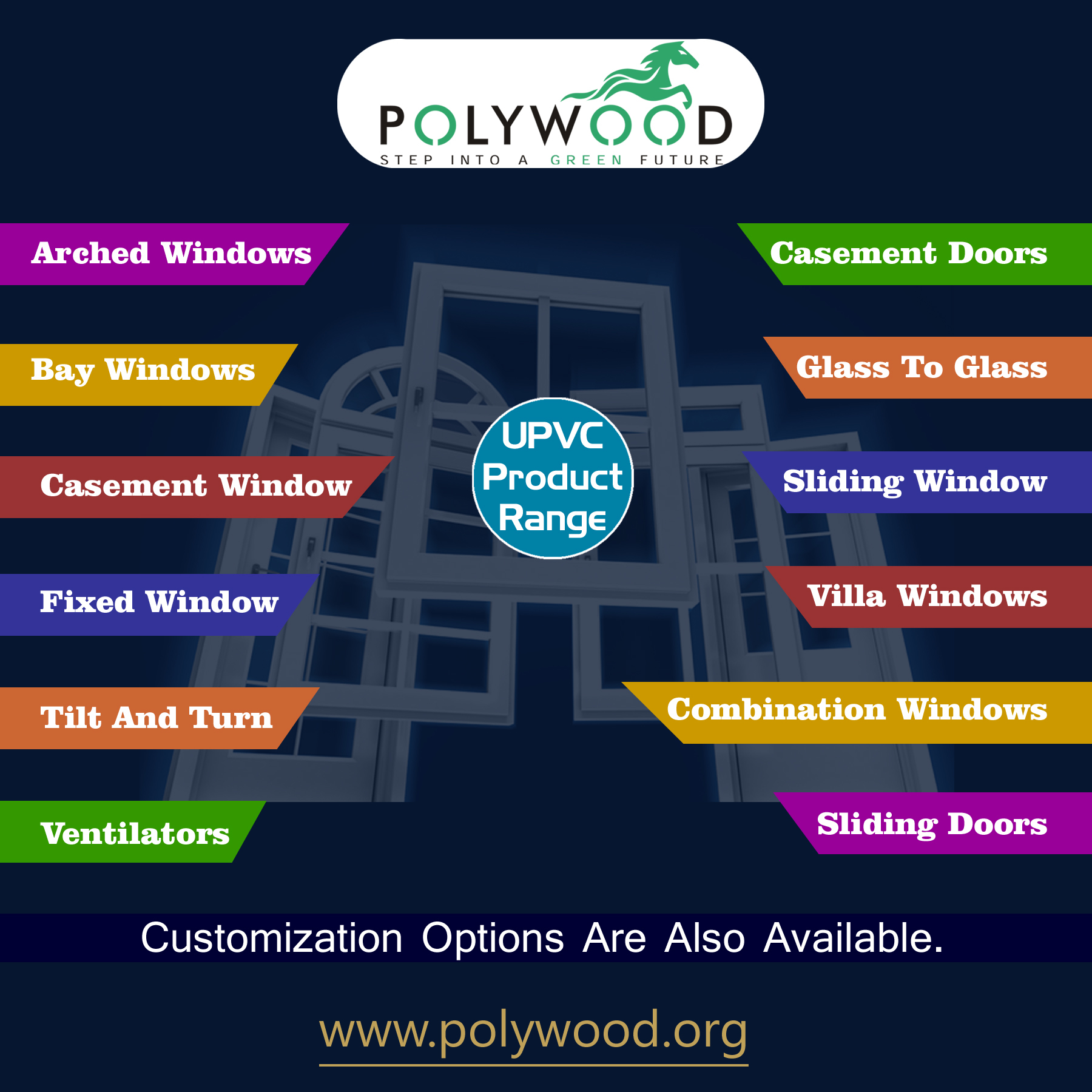 Upvc Sliding Windows Application: High Rise Building
