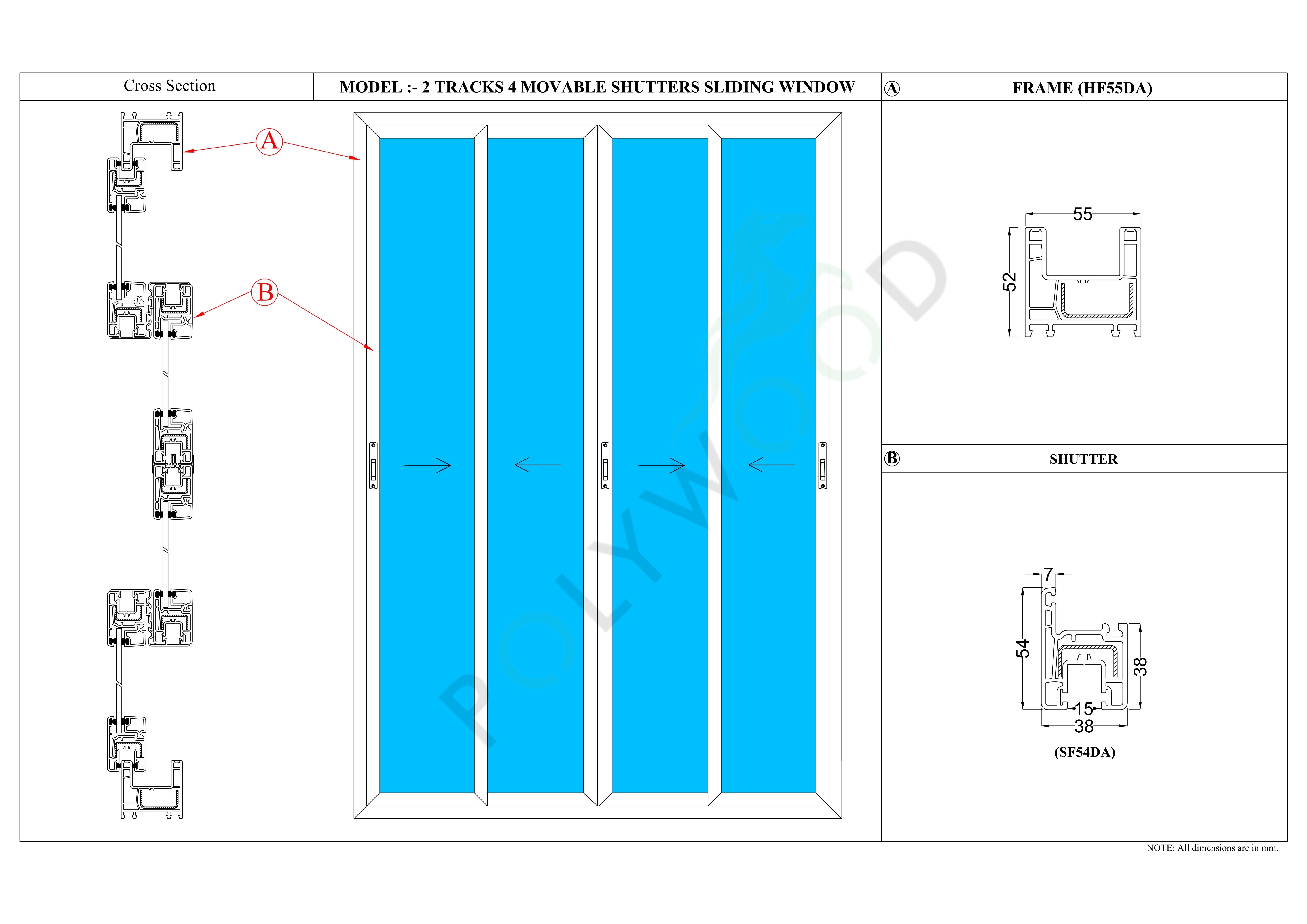 Upvc Sliding Windows Application: High Rise Building