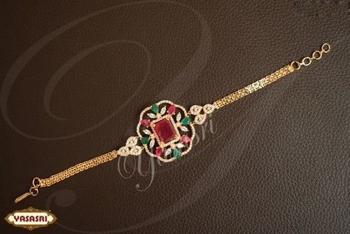 Golden Ruby Stone Baju Band