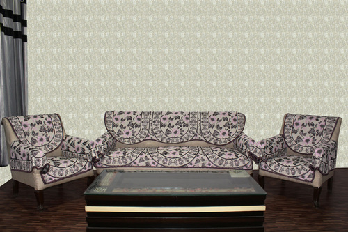 प्रिंटेड चेनिल सोफा कवर रिवर्स
