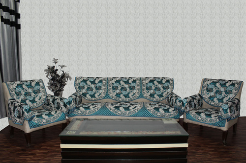 प्रिंटेड चेनिल सोफा कवर रिवर्स