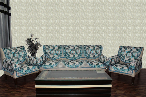 प्रिंटेड चेनिल सोफा कवर रिवर्स