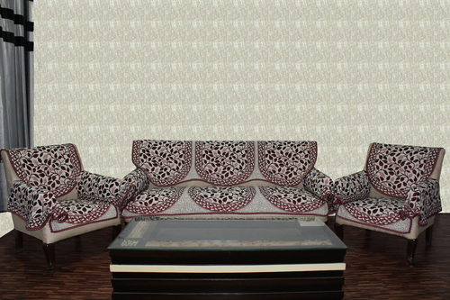 प्रिंटेड चेनिल सोफा कवर रिवर्स