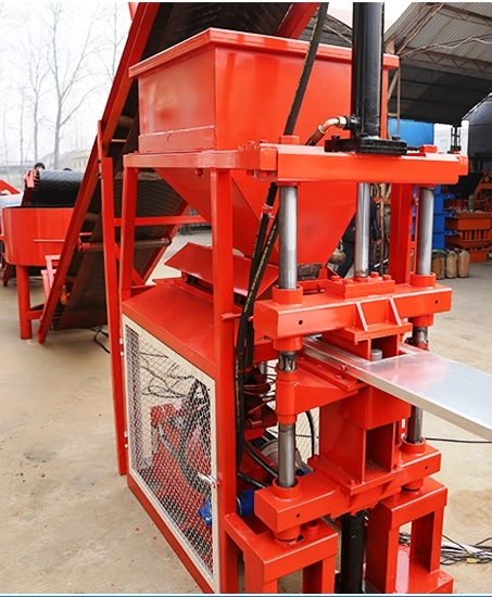 Automatic Interlocking Brick Machine - Color: Orange