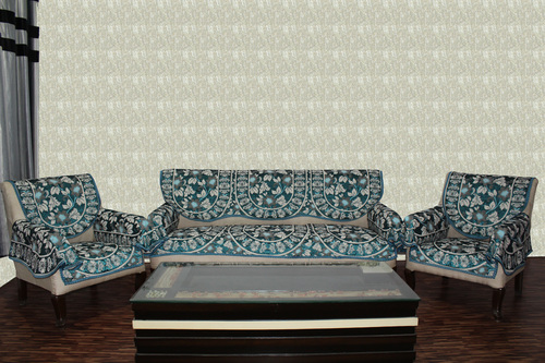 प्रिंटेड चेनिल सोफा कवर रिवर्स