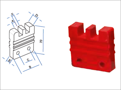 Electronic Busbar Supports - Two Way Finger Support, 6mm x 2 BAR, Dimensions (A: 7.0mm, B: 60mm, C: 32mm, D: 14mm, E: 10mm, F: 5.5mm) | Frequency: 50Hz, Protection Level: IP65