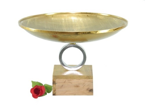 एल्युमिनियम लकड़ी का केंद्रीय कटोरा