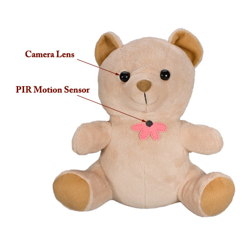 Hidden Teddy Camera - World's Smallest Micro-dvr, 4gb Internal Memory | Real-time Color Video Recording, Voice Capture, Upgradable To 16gb, Spy Cam For Hotels And Schools