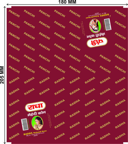 Radha Mahandi Cone Laminate Pouches