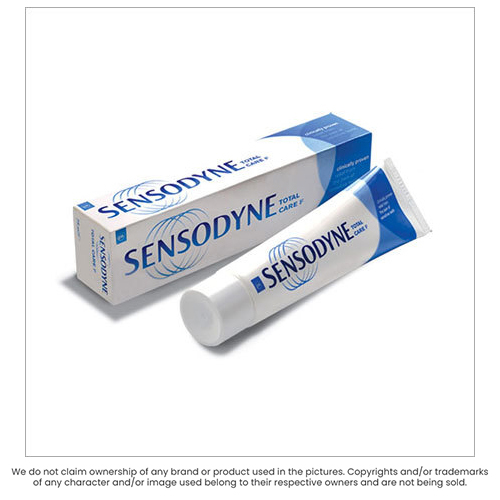 सेंसोडाइन टूथपेस्ट कलर कोड: सफ़ेद और नीला