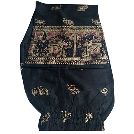 सोने के प्रिंटेड लेडीज पलाज़्जो