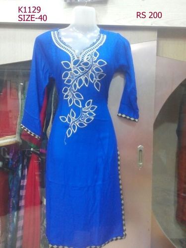 Blue And White Ladies Kurti