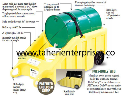 Oil Spill Polly Dolly Capacity: 120 Litre
