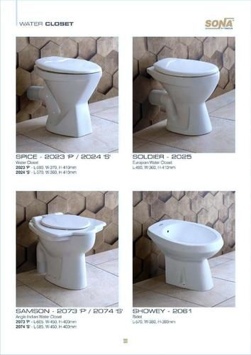 White & Ivory Anglo Indian Water Closet