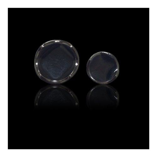 ब्लैक गन मेटल बटन