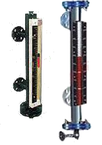Side Mounted Magnetic Level Indicator - SS 316, Maximum 3.5 Meters Length, Red & White Bicolour Casing | High Pressure & Temperature Resistant, Ideal for Pharmaceutical Applications