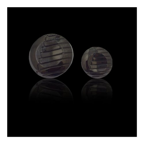 ब्लैक गन मेटल बटन