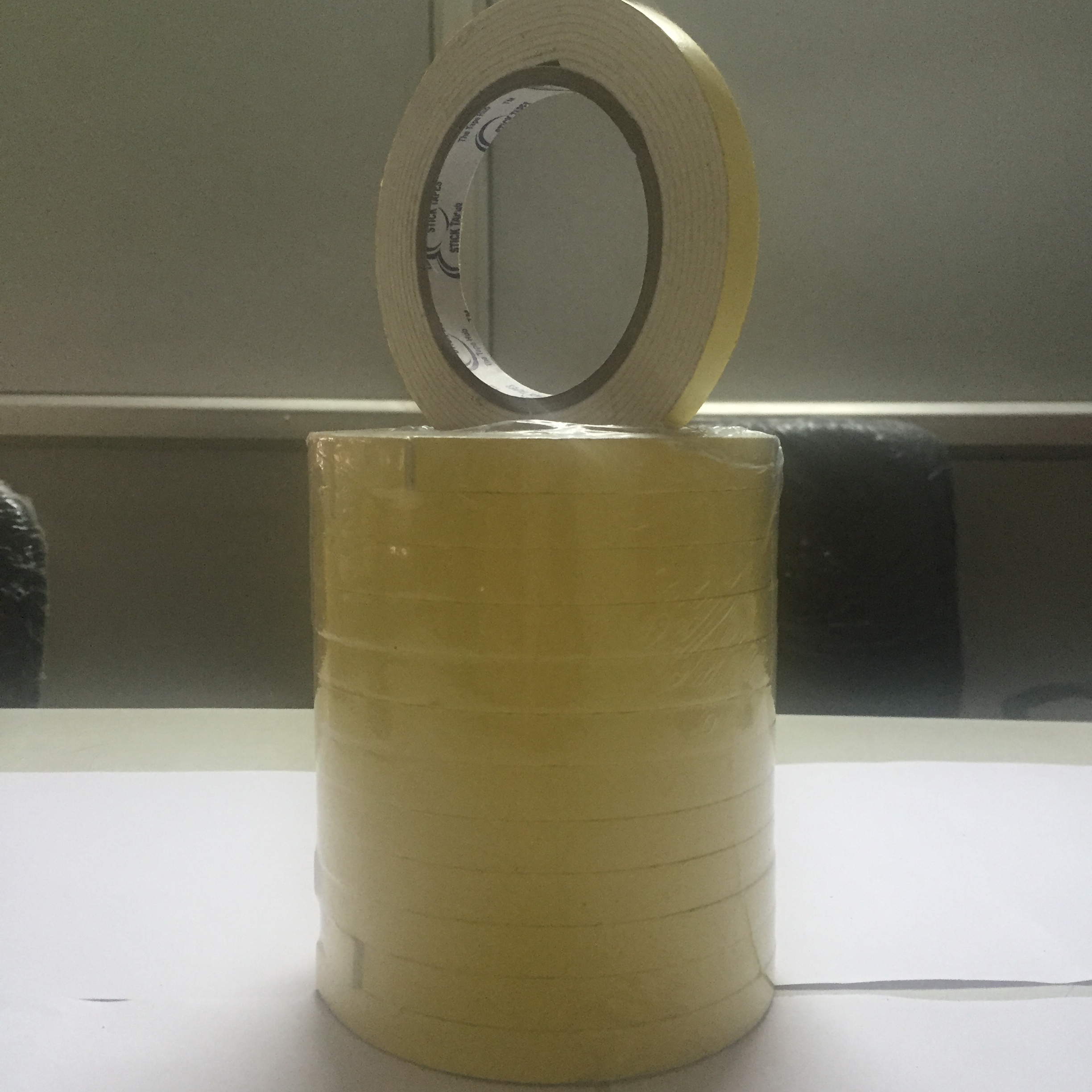 Double Sided Foam Tape - Thickness 60-160 Micron, Length 30-40 M, White Color | Heat Resistant, Highly Adhesive, Strong Durability