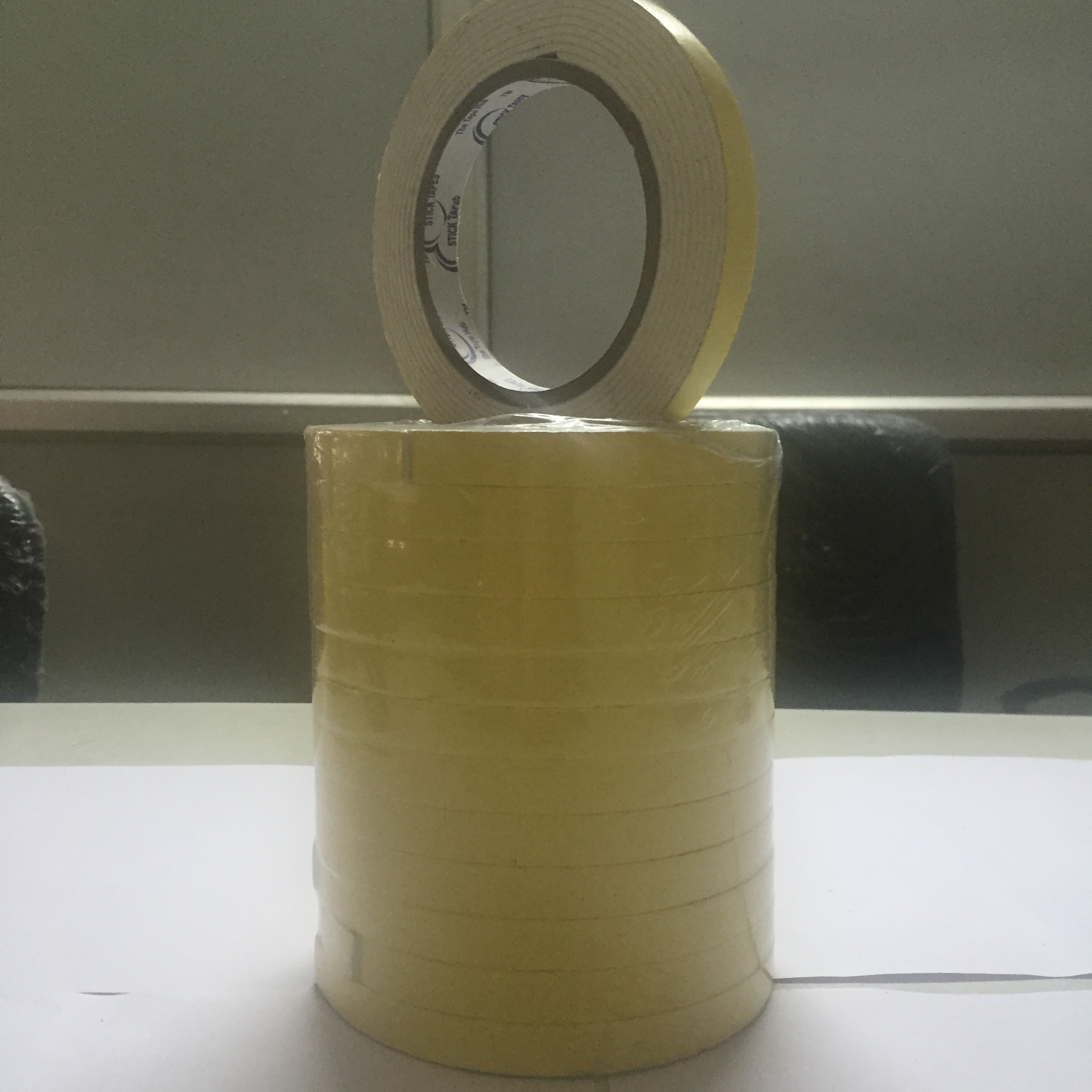 Double Sided Foam Tape - Thickness 60-160 Micron, Length 30-40 M, White Color | Heat Resistant, Highly Adhesive, Strong Durability