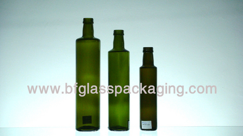 Oil Bottle - Glass, Various Sizes, Green | Leakproof Seal, Durable Glass, Elegant Design, Uv Protection