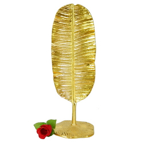 एल्युमीनियम सजावटी बनाना लीफ गोल्ड प्लेटेड