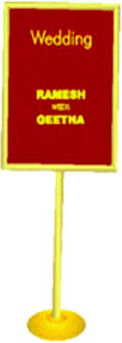 गोल्ड साइन बोर्ड