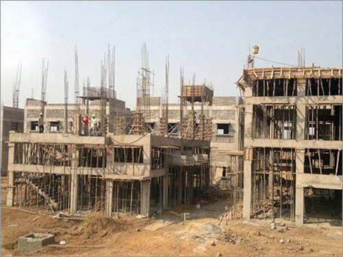 ग्राउंड फ्लोर कॉलम प्रगति पर है