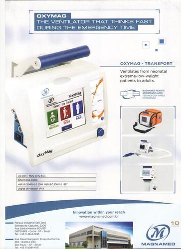 ऑक्सीमैग ट्रांसपोर्ट/आईसीयू वेंटीलेटर