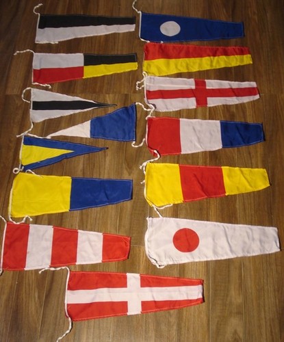 Naval Signal Flags / Flag SET- Total 14 flag