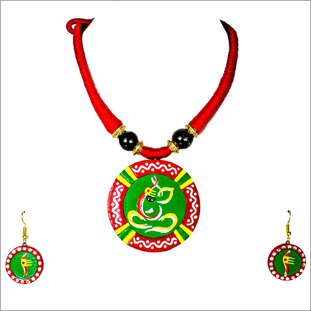 Fancy Teracotta Necklace Set