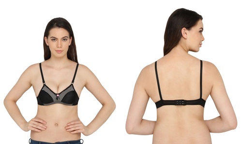 पुश-अप काला ब्रा