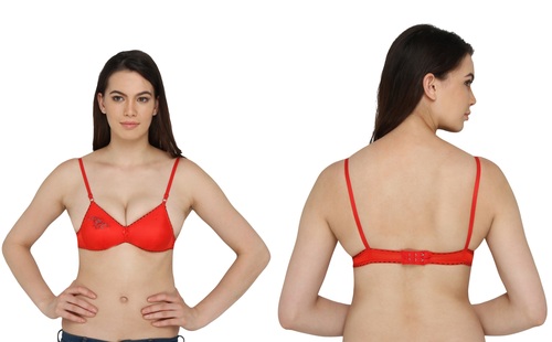 महिलाओं के पुश-अप लाल ब्रा