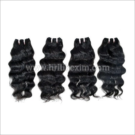 Weft Hair - Elastic Material, 16-30" Lengths, Black Color | Non-Remy Grade, Tangle-Free, Easy to Style, High Strand Strength, Customizable Options