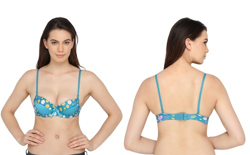 विविटी महिलाओं का पुश-अप हल्का नीला ब्रा