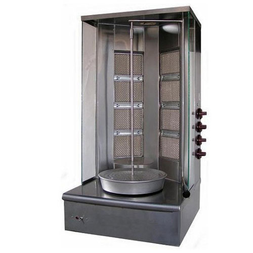Shawarma Machine - Stainless Steel, 500x650x1020 mm | Semi-Automatic, Vertical Broiling, Easy to Clean, Energy Saving, 10-15 Kg Capacity